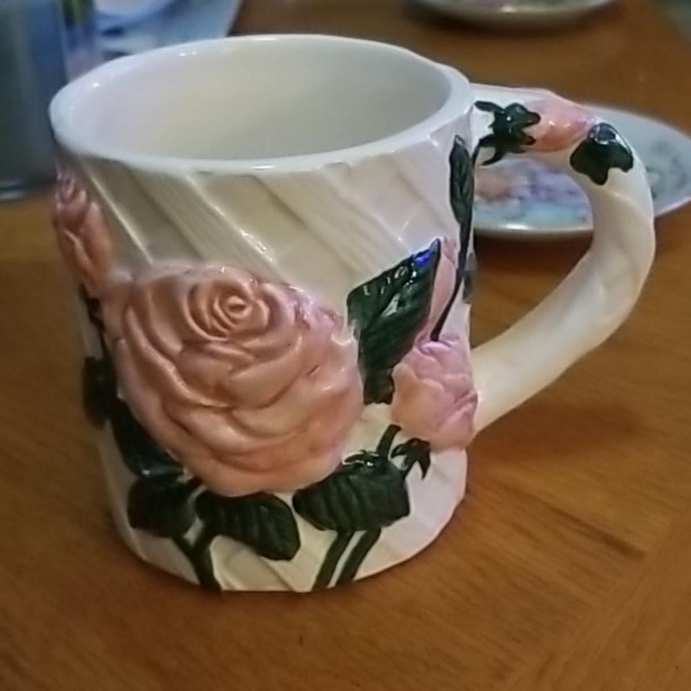 Vintage 1995 Balloons Coffee Cup Rose